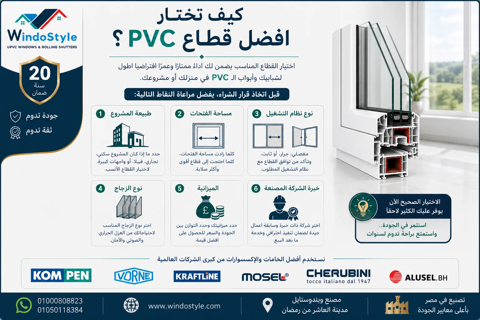 كيف تختار افضل قطاع PVC؟