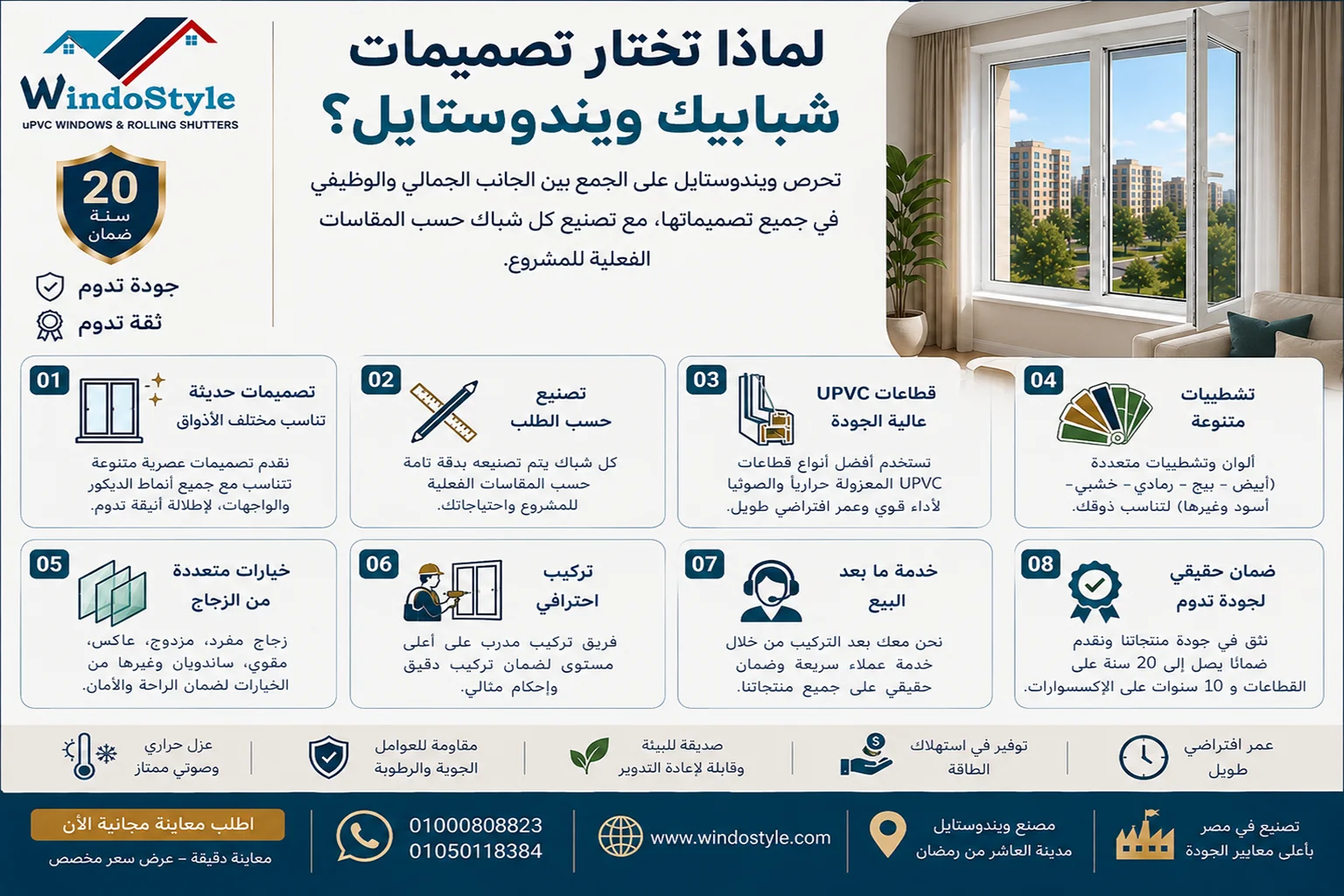 ليه تختار تصميمات شبابيك ويندوستايل لماذا تختار تصميمات شبابيك ويندوستايل