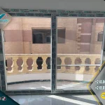 PVC door with a stylish design