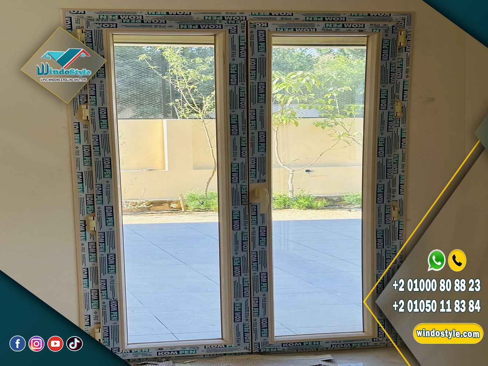 pvc-door-egypt (3) باب بي في سي من ويندوستايل بتصنيع احترافي وخامات عالية الجودة، تصميم عملي وعمر افتراضي طويل، مناسب للمنازل والشركات مع تشطيب أنيق يدوم