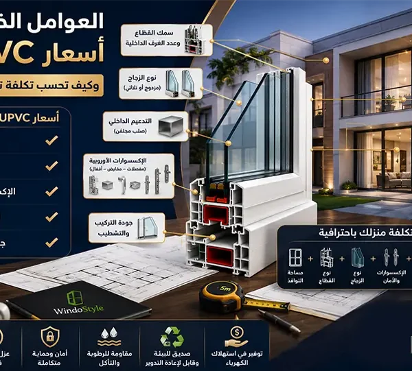 أسعار UPVC في مصر 2026 دليل الأبواب والشبابيك تعرف على أسعار UPVC في مصر والعوامل التي تحدد تكلفة الأبواب والشبابيك، مع نصائح لاختيار أفضل نظام uPVC من ويندوستايل