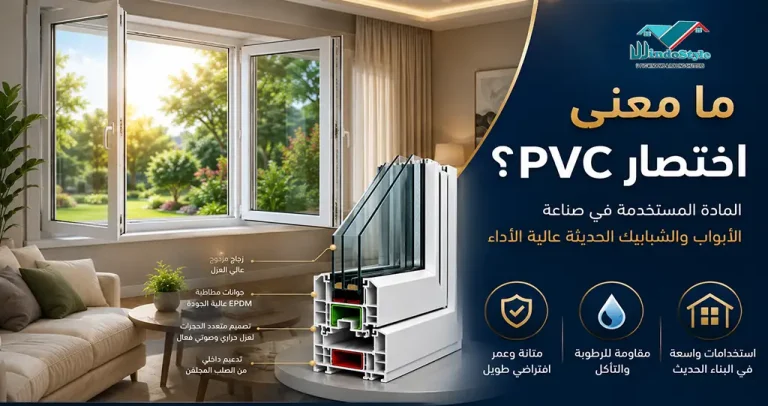 معنى اختصار PVC: كل ما تحتاج لمعرفته في 2025 9 تعرف على معنى اختصار PVC ومكونات هذه المادة واستخداماتها في صناعة النوافذ والأبواب والعديد من التطبيقات الأخرى، مع شرح المميزات والفرق بين PVC وuPVC