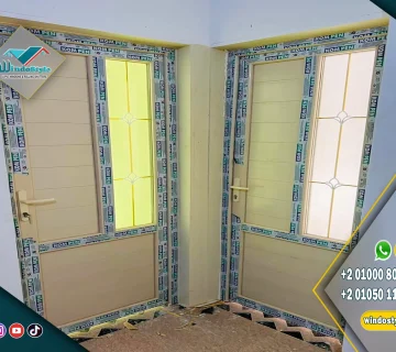 أبواب PVC جرارة موفرة للمساحات الصغيرة