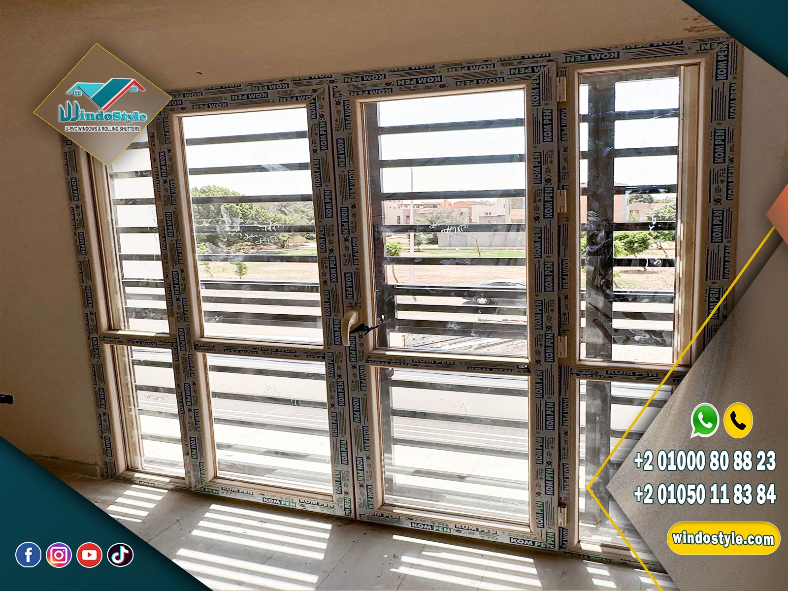 شبابيك PVC للفيلات | أفضل التصاميم الفاخرة