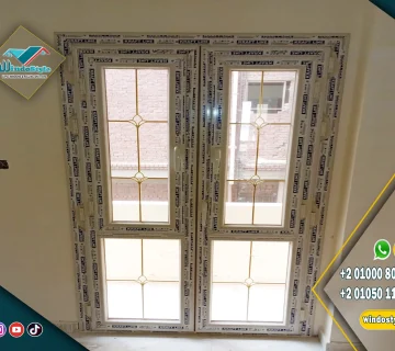 شبابيك PVC ألوان مقاومة للشمس