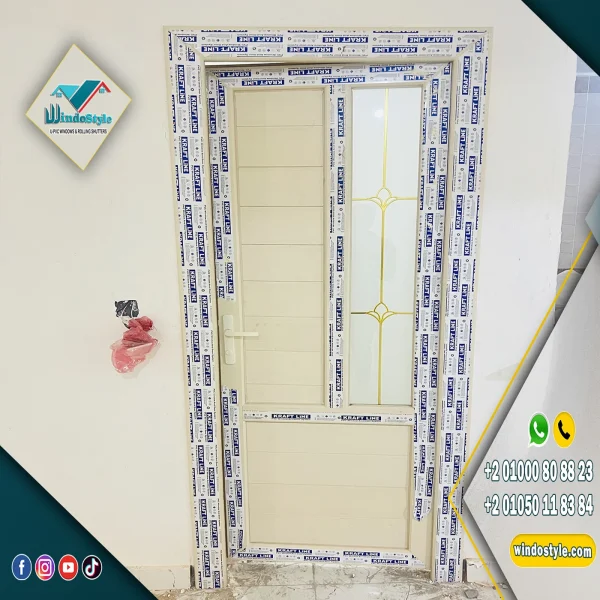 أبواب PVC للغرف من ويندوستايل بجودة عالية وتصميمات عصرية، عزل ممتاز للصوت والحرارة، خامات قوية وتشطيب احترافي يناسب جميع المساحات
