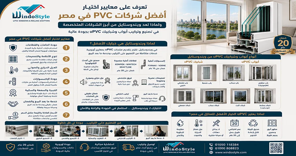 One of the best PVC companies in Egypt is Windstyle 3. Windstyle is one of the best PVC companies in Egypt.