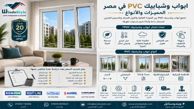 ابواب وشبابيك PVC في مصر | المميزات والأنواع 2 ابواب وشبابيك PVC في مصر المميزات والأنواع