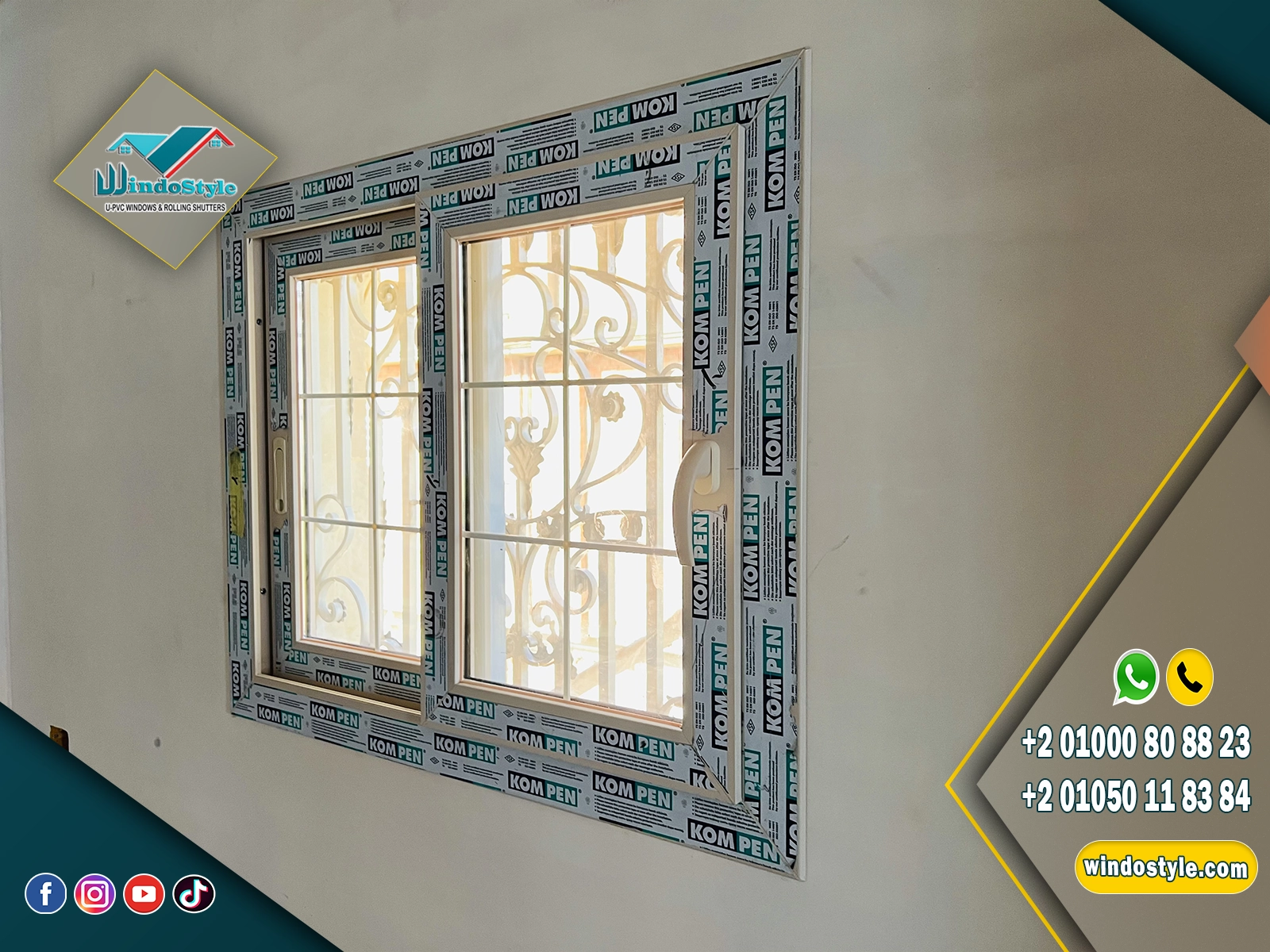 أفضل انواع شبابيك PVC تصميم عصري