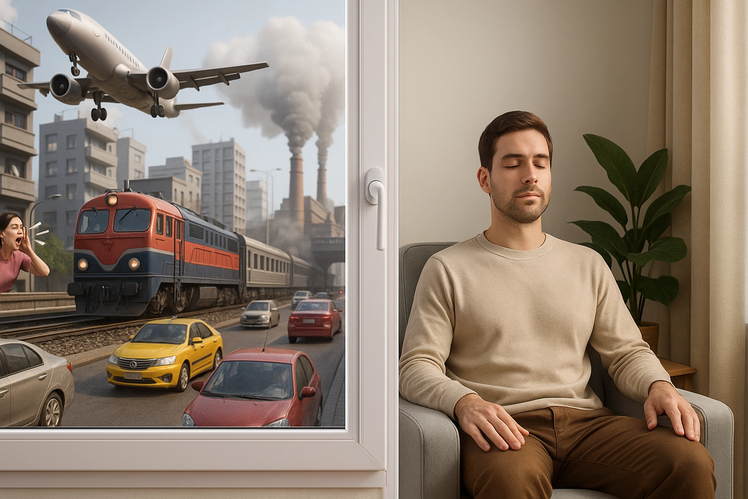 لكن مع شبابيك وأبواب WindoStyle الوضع مختلف تمامًا… أول ما بتتقفل، بتمنع الإزعاج من الدخول، وبتوفر جو هادي يساعدك تركز، وتنام براحة، وتستمتع بلحظات استرخاء حقيقية. ودي أهم المزايا اللي بتخلي ويندوستايل تحافظ على هدوء بيتك مهما كان اللي برا.