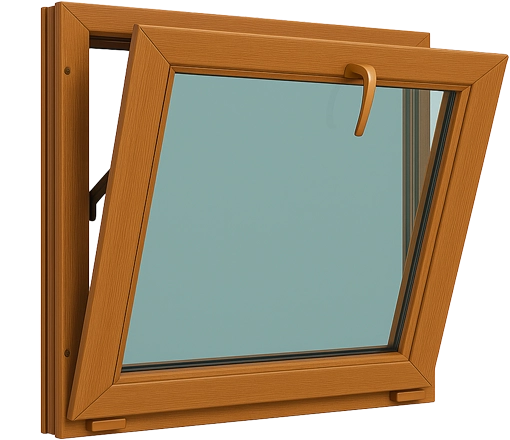 شبابيك uPVC قلاب هو نوع من الشبابيك المدمجة اللي بتفتح لجوا ومفصّلة من تحت، وبيميل من فوق لجوه الأوضة بشكل مريح. الشبابيك القلاب معروفة بتصميمها الموفر للمساحة واللي بيوفر تهوية قوية ومستمرة، وبتتستخدم غالبا في الحمامات والأماكن الضيقة اللي محتاجة هوا متجدد.