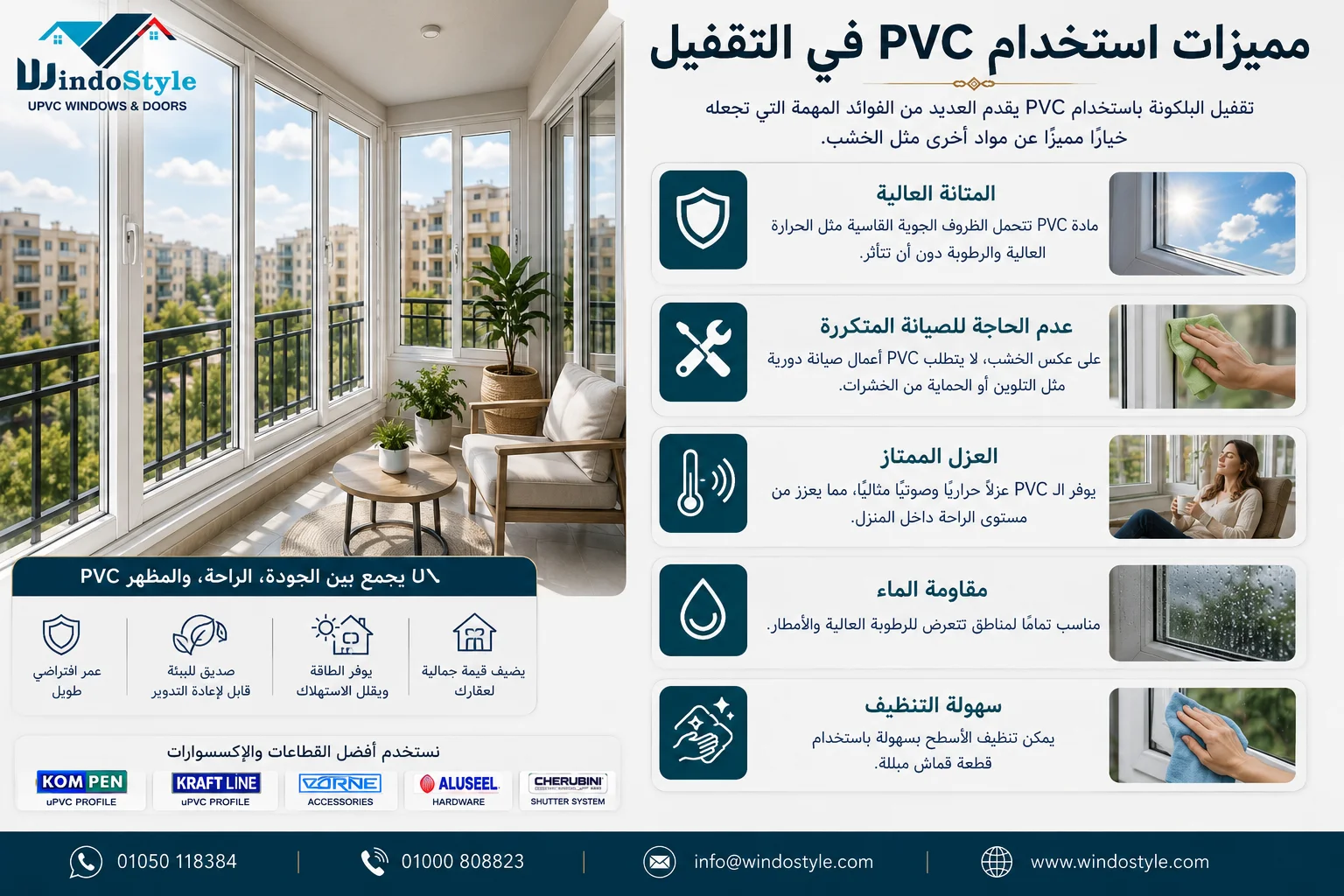 مميزات استخدام PVC في التقفيل مميزات استخدام PVC في التقفيل