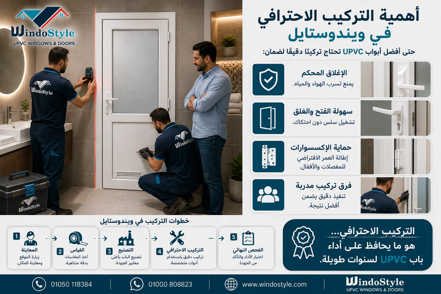 أهمية التركيب الاحترافي في ويندوستايل