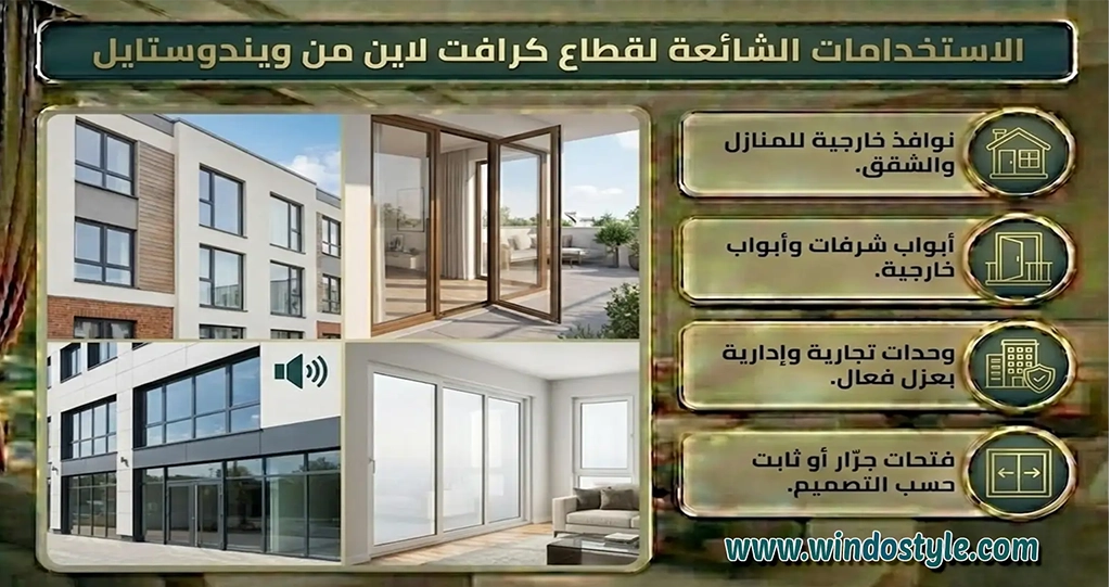 افضل قطاع UPVC في مصر – دليل اختيار قطاع كرافت لاين المصري