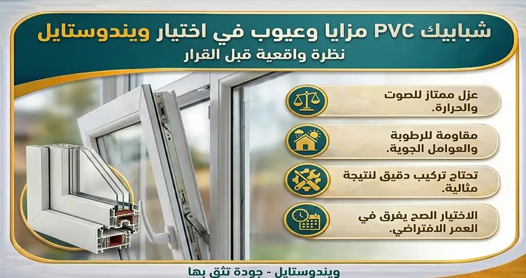 بي في سي شبابيك المزايا والعيوب من ويندوستايل 1 بي في سي شبابيك المزايا والعيوب من ويندوستايل