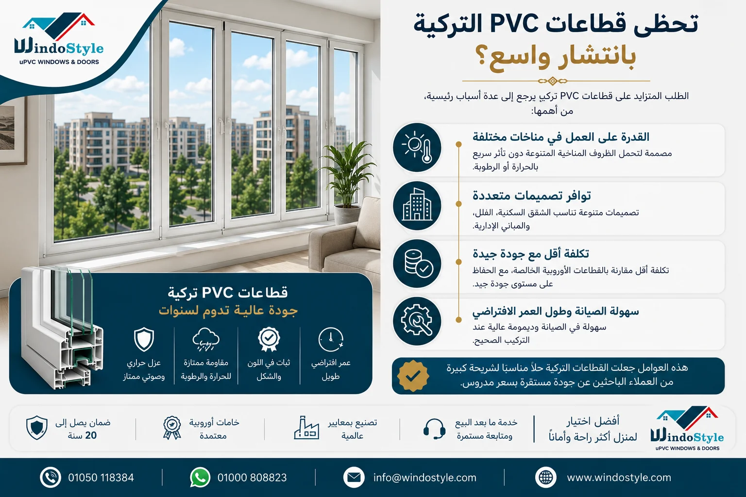 تحظى قطاعات PVC التركية بانتشار واسع