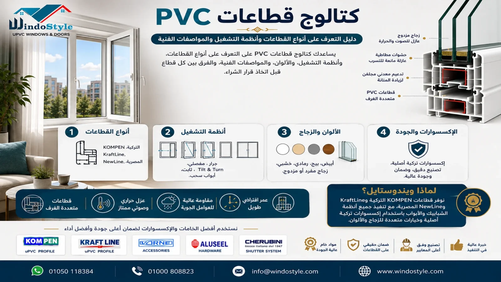 كتالوج قطاعات uPVC