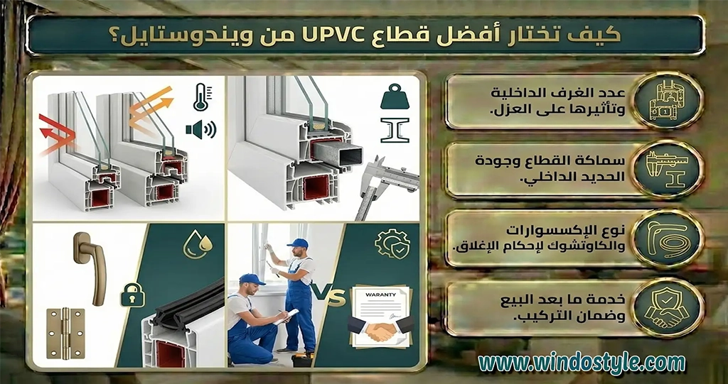 افضل قطاع UPVC في مصر – دليل اختيار قطاع كرافت لاين المصري