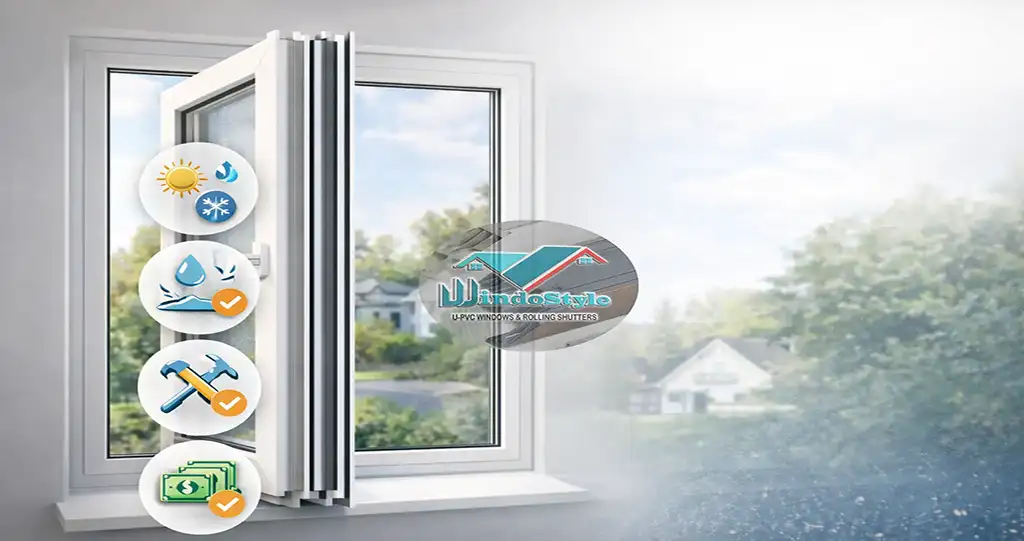 PVC-windows-are-an-ideal-choice-WINDOSTYLE شبابيك PVC أصبحت خيارًا شائعًا للعديد من أصحاب المنازل الذين يبحثون عن الجمال والوظيفة معًا، دون التضحية بالتكلفة أو الكفاءة مادة PVC، المعروفة بـ “بولي فينيل كلورايد”، ليست فقط مقاومة للعوامل الجوية والرطوبة، بل توفر أيضًا متانة استثنائية إذا كنت تبحث عن شبابيك عصرية وعملية، شبابيك PVC من الخيارات المثالية تعرف على المزيد حول شبابيك PVC من ويندوستايل