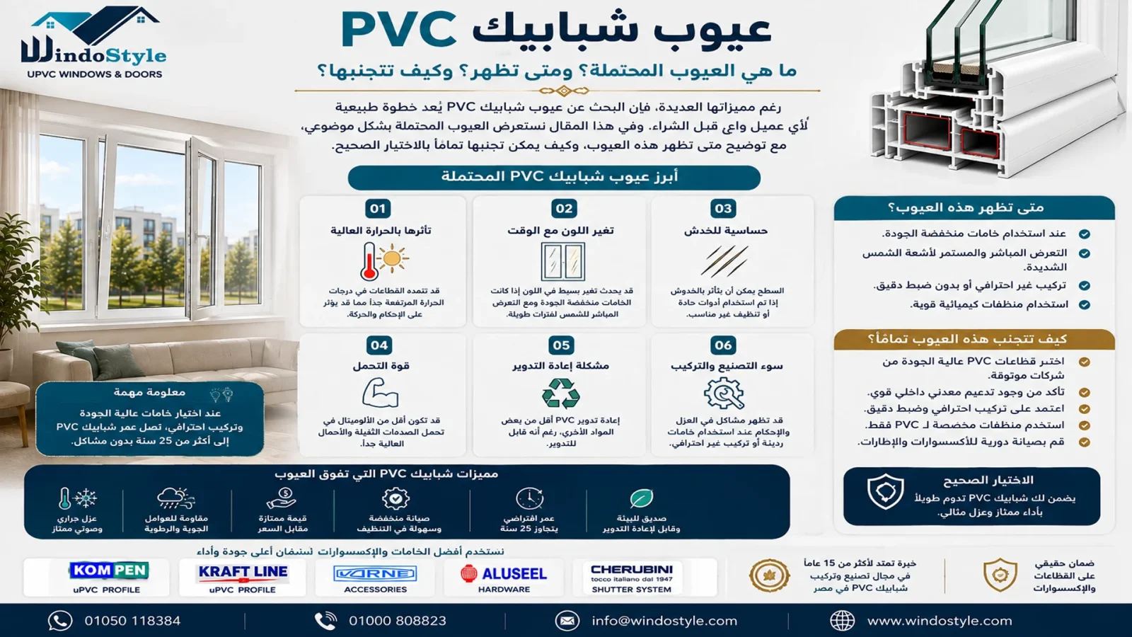 Disadvantages of PVC windows