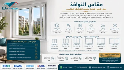 مقاس النوافذ – دليل شامل لاختيار مقاس الشبابيك المناسب
