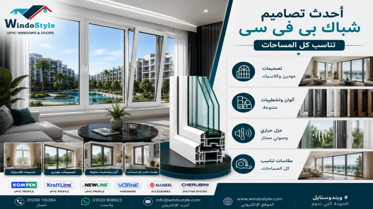 أحدث تصاميم شباك بى فى سى تناسب كل المساحات