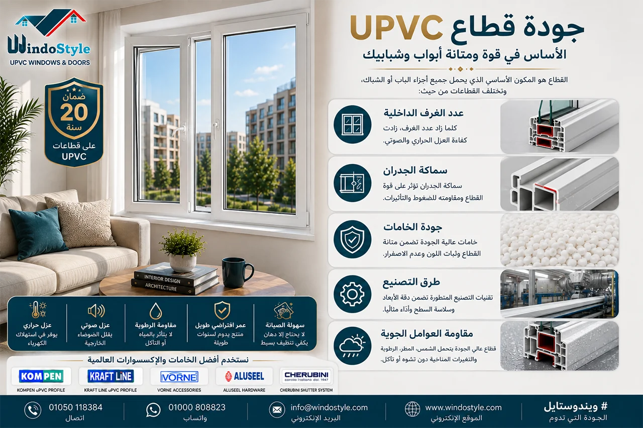 جودة قطاع UPVC